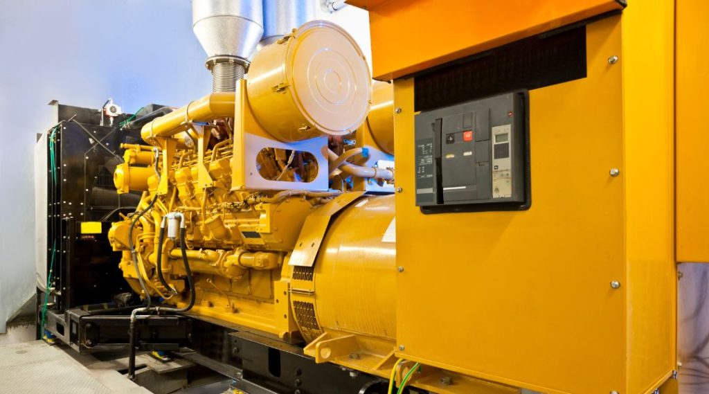 Yellow Diesel Generator Engine